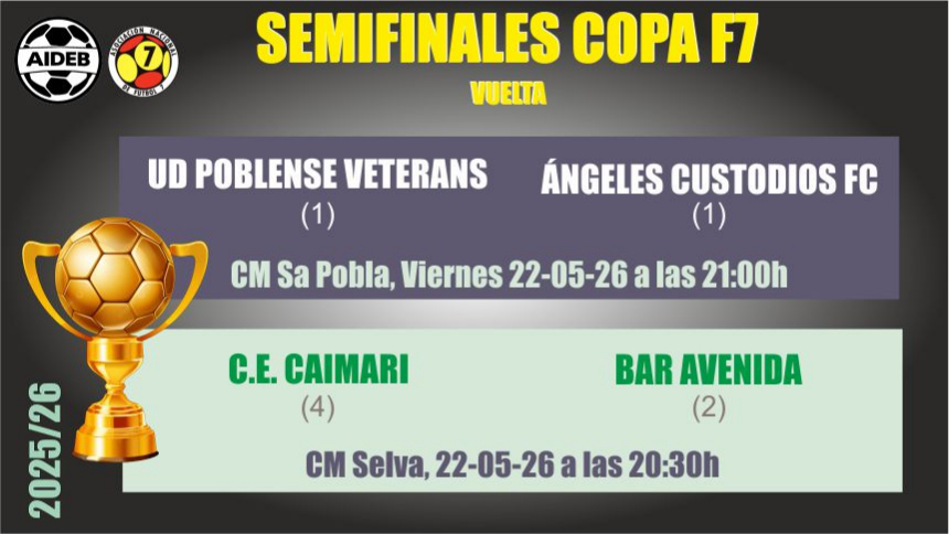 SEMIFINALES COPA F7-VUELTA